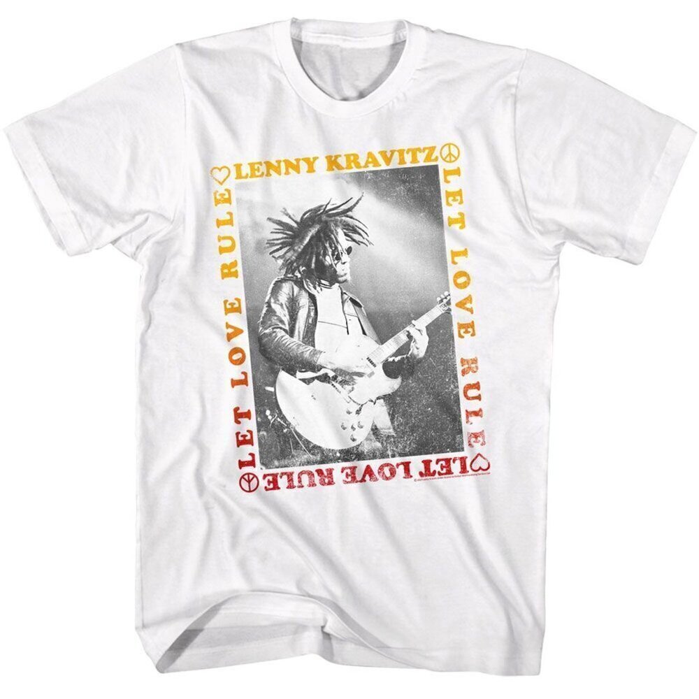 Lenny Kravitz Let Love Rule Border Rock Music Album Retro Fan Graphic T-Shirt